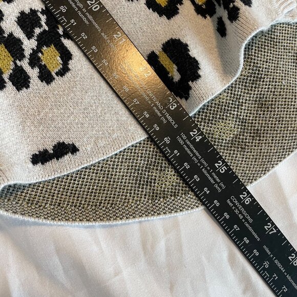 Cabi Womens Leopard Print Button-Down Cardigan Sweater S - Picture 11 of 12